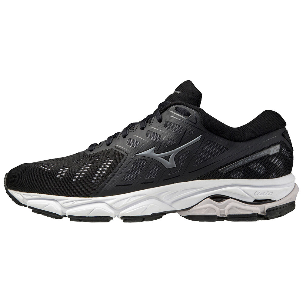 Mizuno Wave Ultima 12 Női Futócipő Fekete/Fehér NHX741236